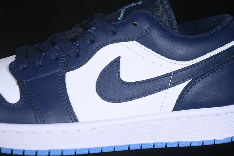 All categories Air Jordan Jordan series basketball shoes Air Jordan 1 Low Air Jordan 1 Low AJ1 Joe 1 white and blue low-top retro cultural basketball shoes 553558-404